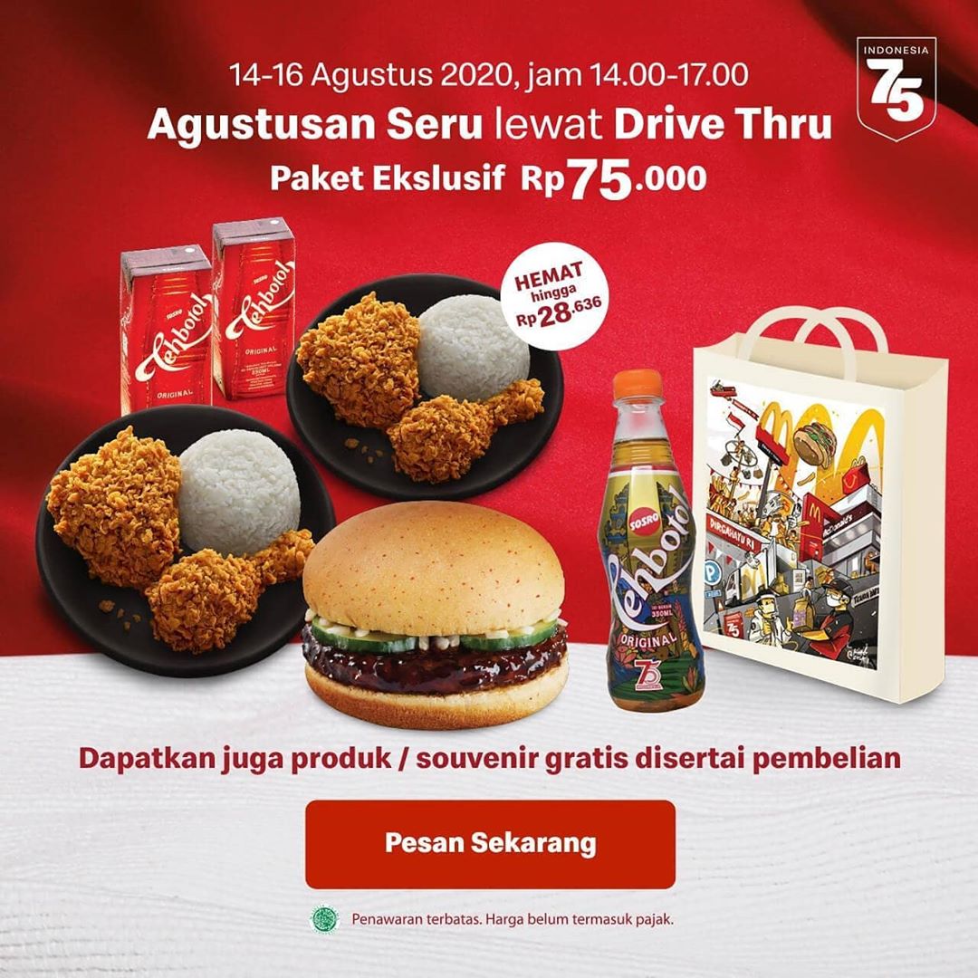 Promo McDONALDS Terbaru Agustusan Seru dengan McDonald's