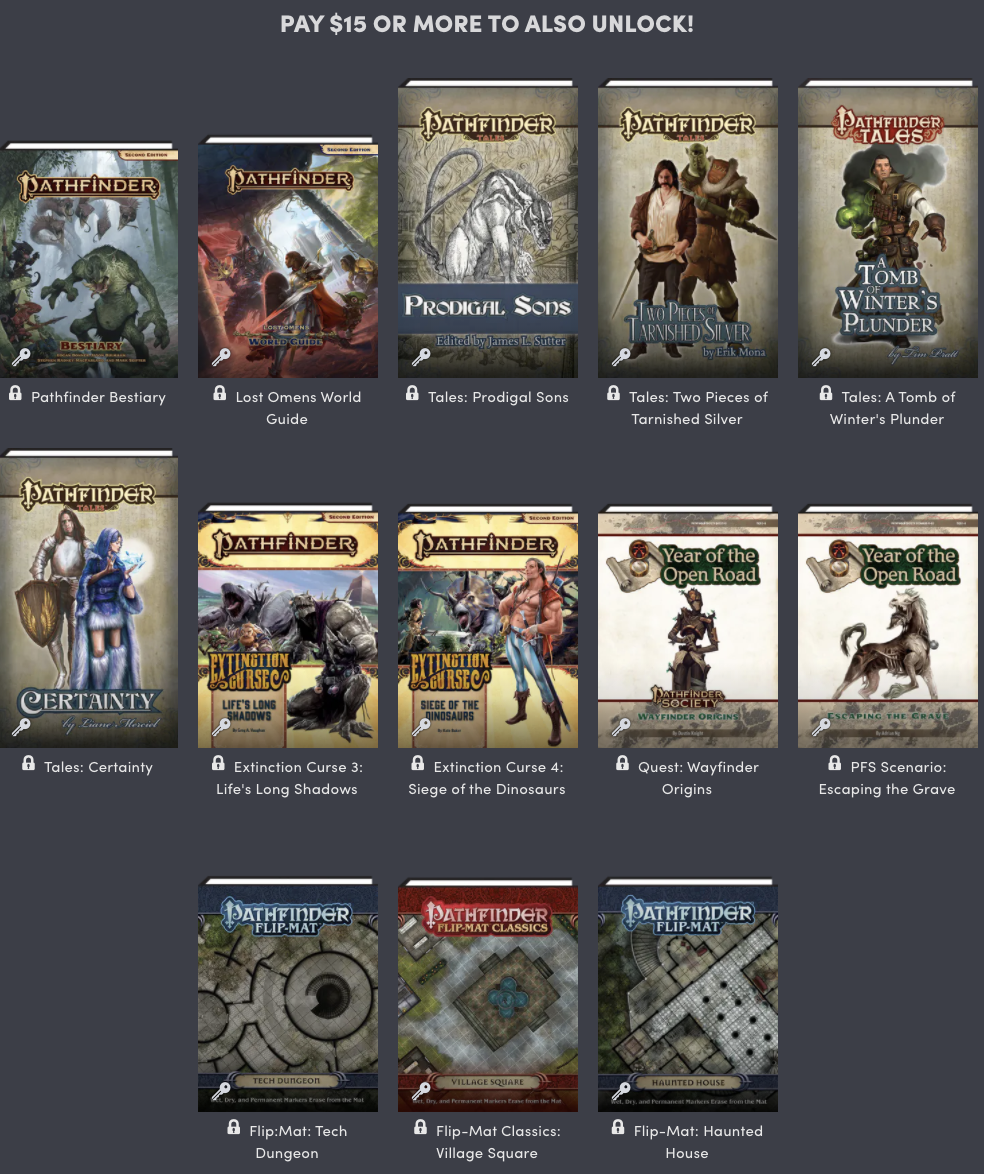 Humble Book Bundle: Pathfinder Tales by Paizo (pay what you want and help  charity) : r/humblebundles