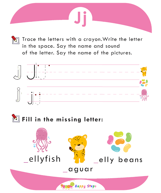 Activity Worksheet -2 Letter J