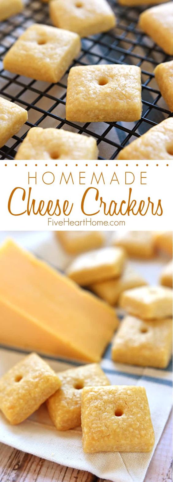 Homemade Cheese Crackers by FIVEheartHOME Food Recipes Today