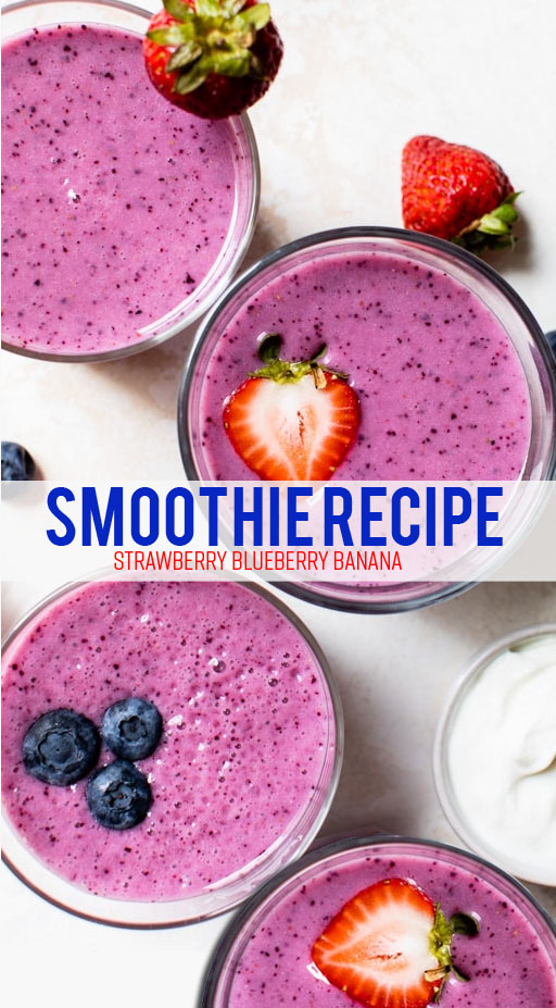 Smoothie Recipe Strawberry Blueberry Banana - herbal medicine