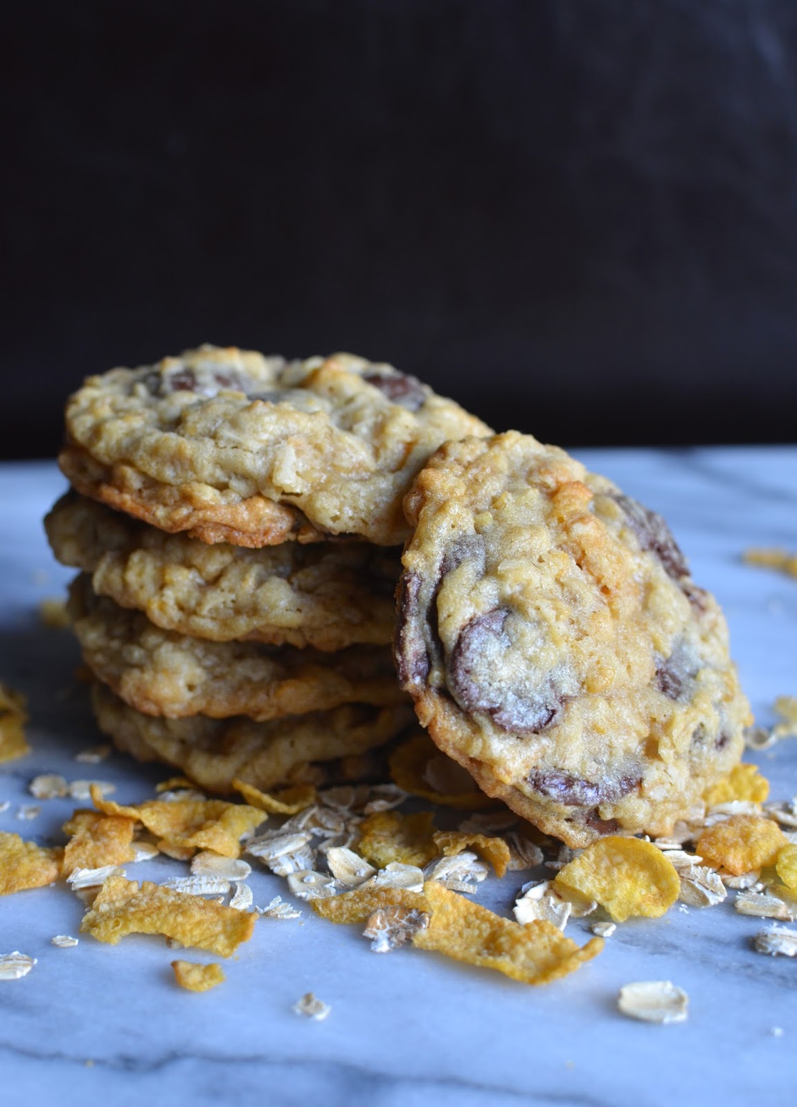 Playing with Flour Cornflake oatmeal chocolate chip cookies