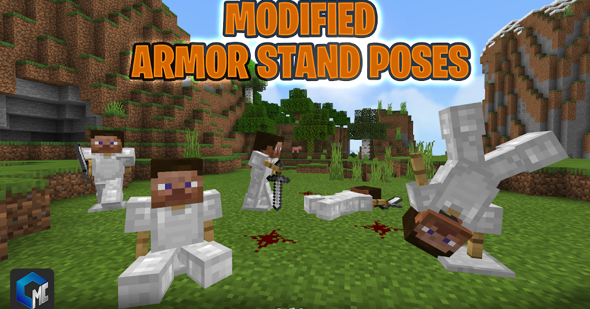 Modified armor stand poses (Resource Pack)