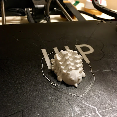 3D Printed hedgehog via foobella.blogspot.com