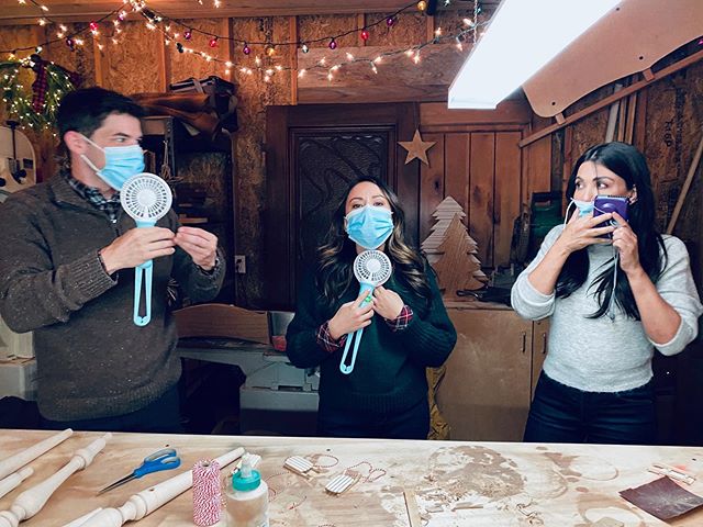 pretty little liars who is on the a team janel parrish filming holly ivy hallmark christmas movie bts photos