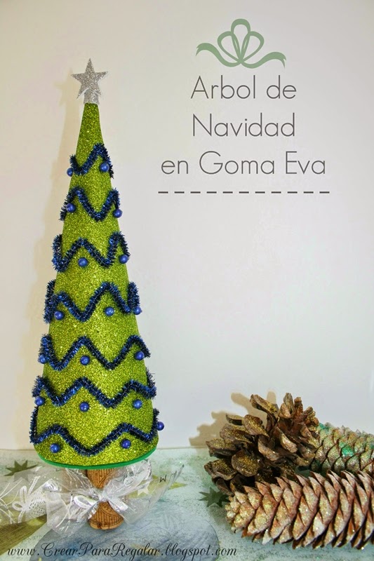 árbol de navidad en goma eva