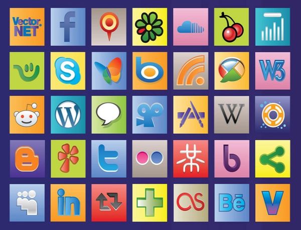 Free Social Web Vectors Icons