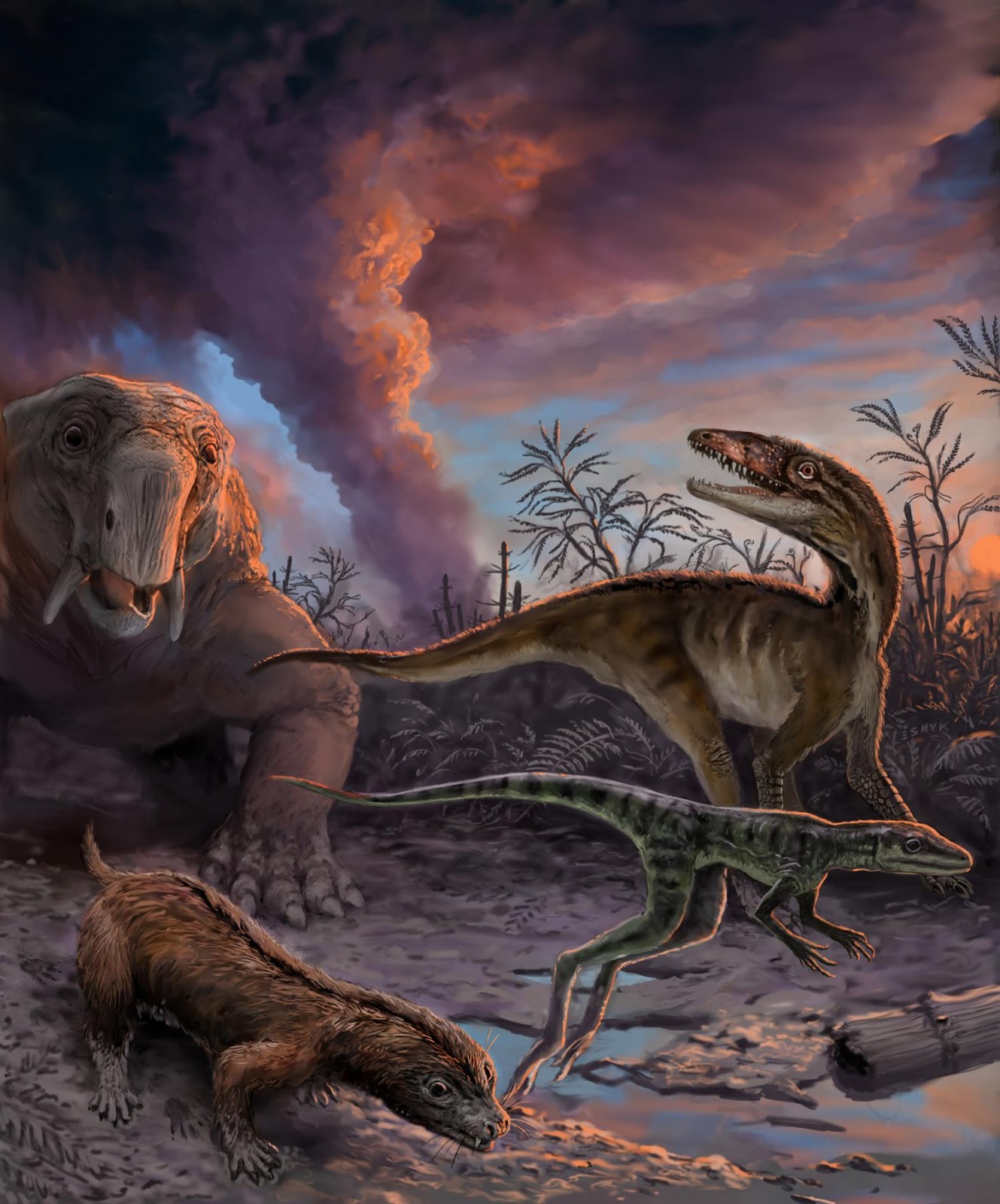Dinosaur relatives and first dinosaurs more closely connected than
