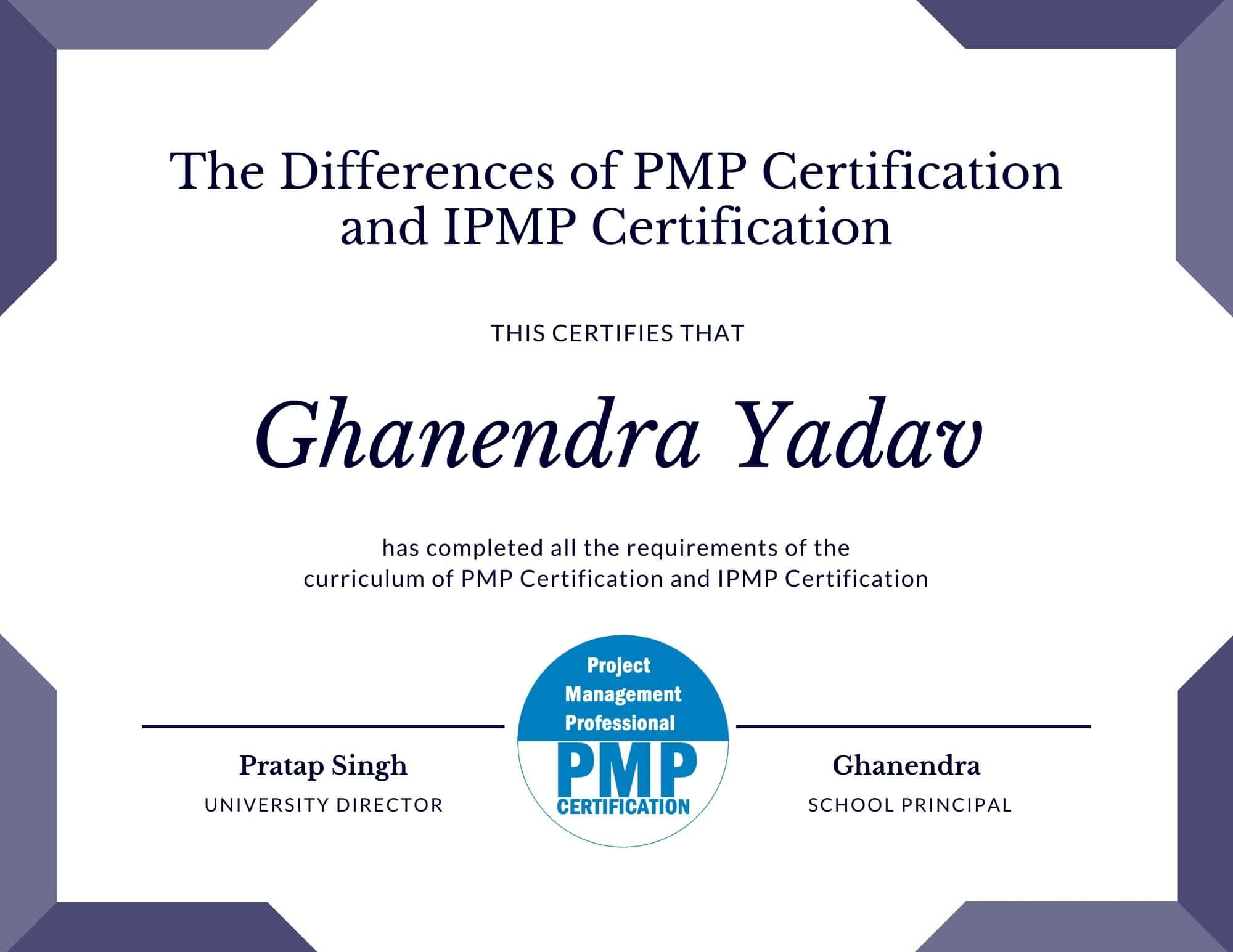 The Differences of PMP Certification and IPMP Certification
