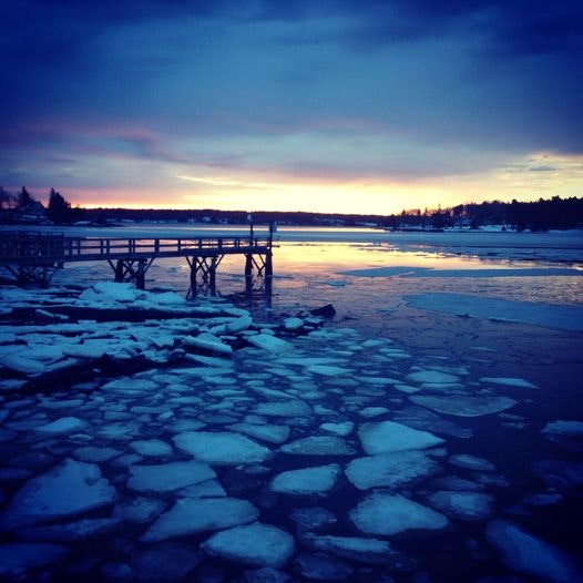 Voyages>`·.¸¸.·´¯`·...¸> Pemaquid ice breaking up Buddy Poland