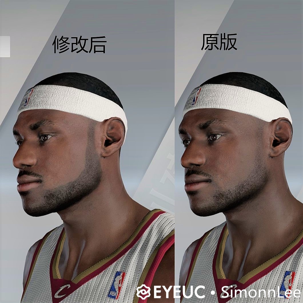 NBA 2K20 LeBron James Rookie Cyberface by SimonnLee - Shuajota - Your Source for NBA 2K21 Mods