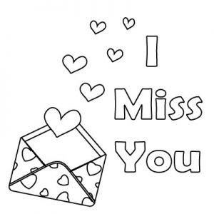 I Miss You Coloring Pages ~ Coloring Pages
