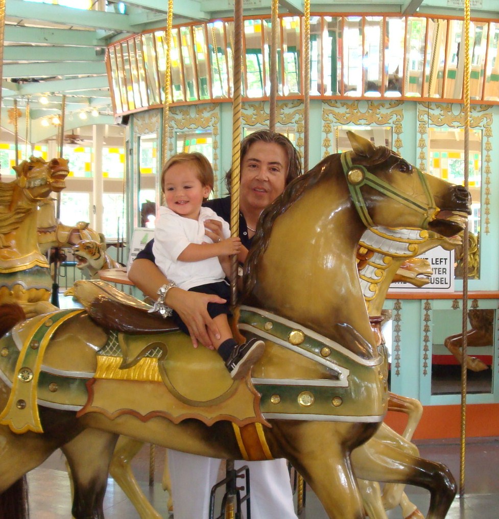 Daddy Times Two Carousel Gardens Amusement Park
