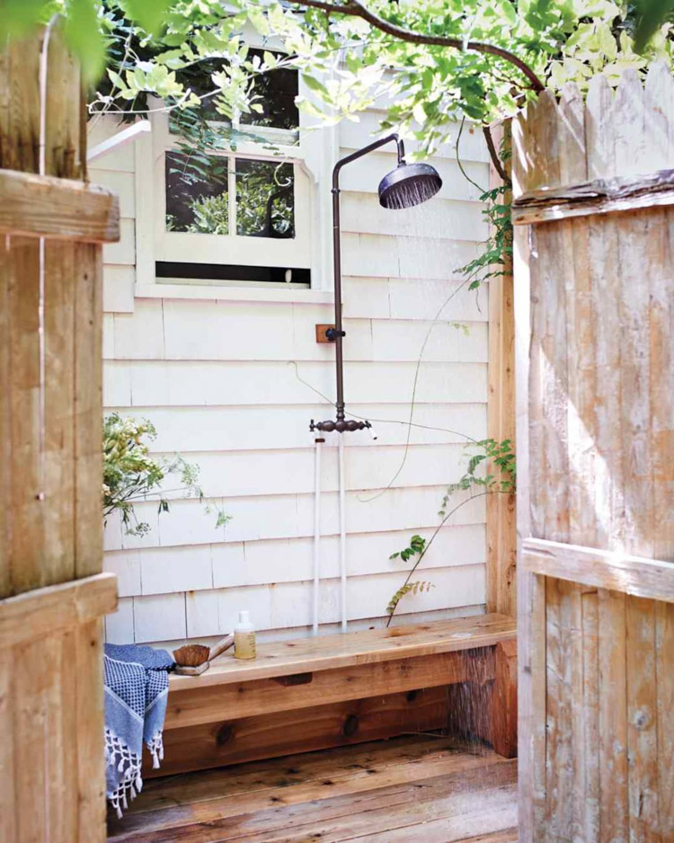 my scandinavian home 16 Beautiful Outdoor Bath and Shower Ideas