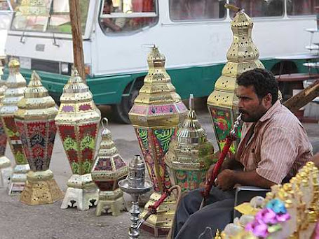 selling Ramadan lanterns ahead