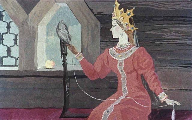 Рисунки к сказке о мертвой царевне и семи богатырях 4 класс легко и быстро детские 55