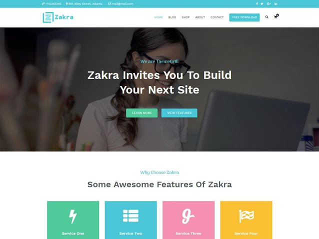 ZAKRA Multipurpose WordPress Theme