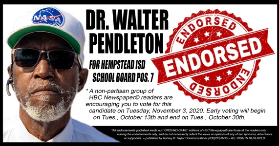 Houston Business Connections Newspaper©: Dr. Walter Pendleton, D.D. is