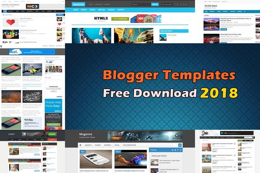 Best Blogger Templates Free Download 2018 Adterian