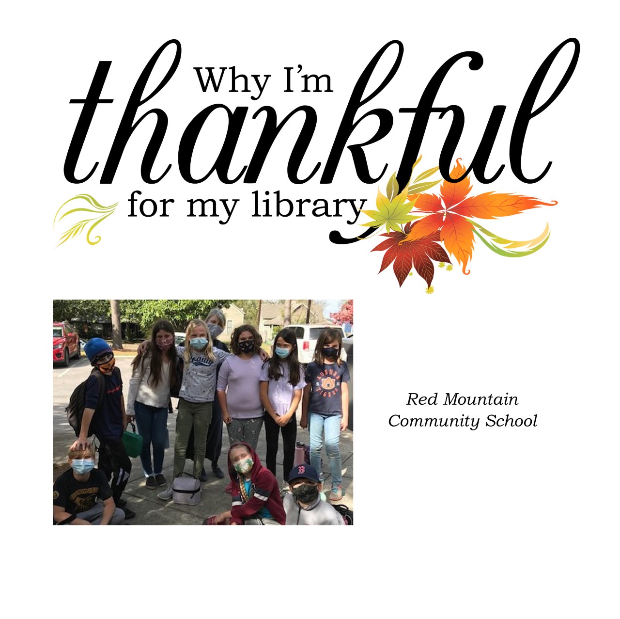 Why I’m Thankful for My Library Red Mountain Community School