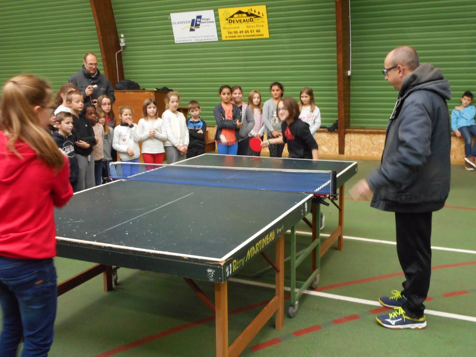 Initiation au tennis de table Ecole privée Notre Dame