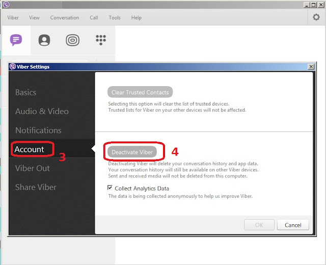 deactivate viber desktop from mobile deactivate viber desktop from mobile
