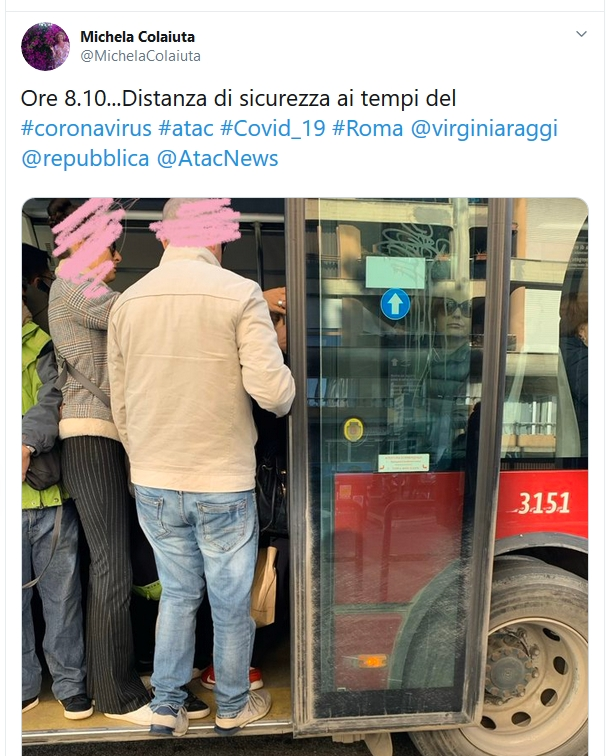 Situazione del trasporto pubblico di Roma di venerdì 6 marzo