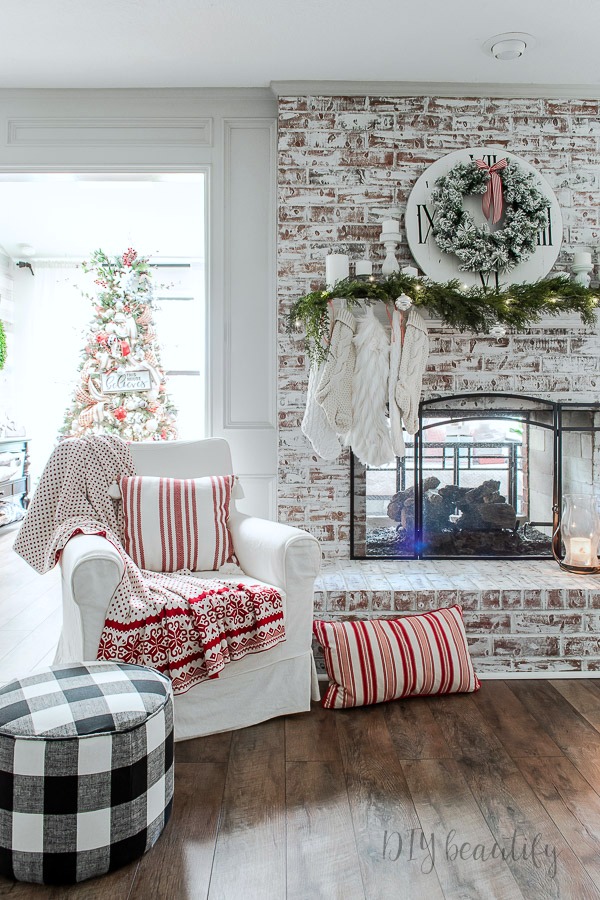 How to Update a Brick Fireplace with Chalk Paint DIY Beautify