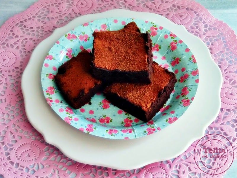 brownies de trufa de chocolate