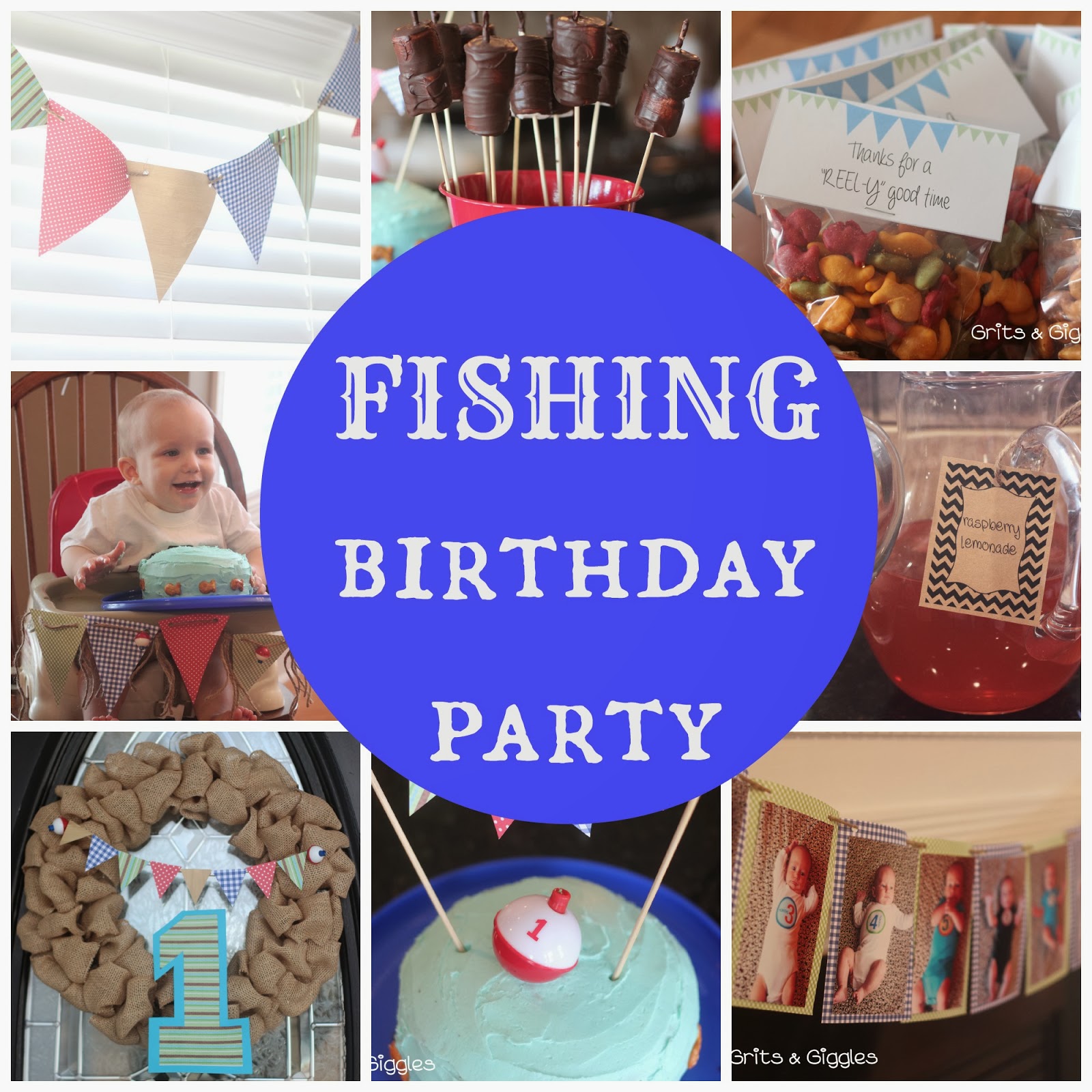 Grits & Giggles: A Reely Good Time: Fishing Birthday Party
