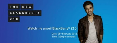 Ranbir Kapoor photo shoot for Black Berry India ad