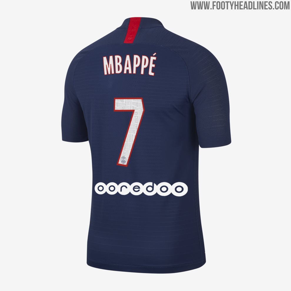 Never-Seen-Before, Unique Nike PSG 19-20 Champions League Kit Font ...