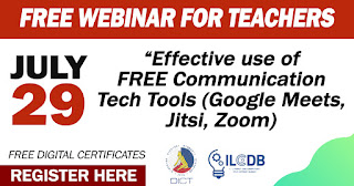 FREE WEBINAR for Teachers from DICT (JULY 29) register here - Teachers ...