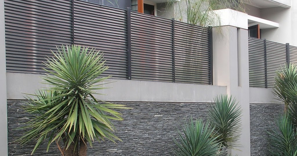 Pagar Minimalis Taman - 30 Desain Taman Depan Rumah Minimalis Modern