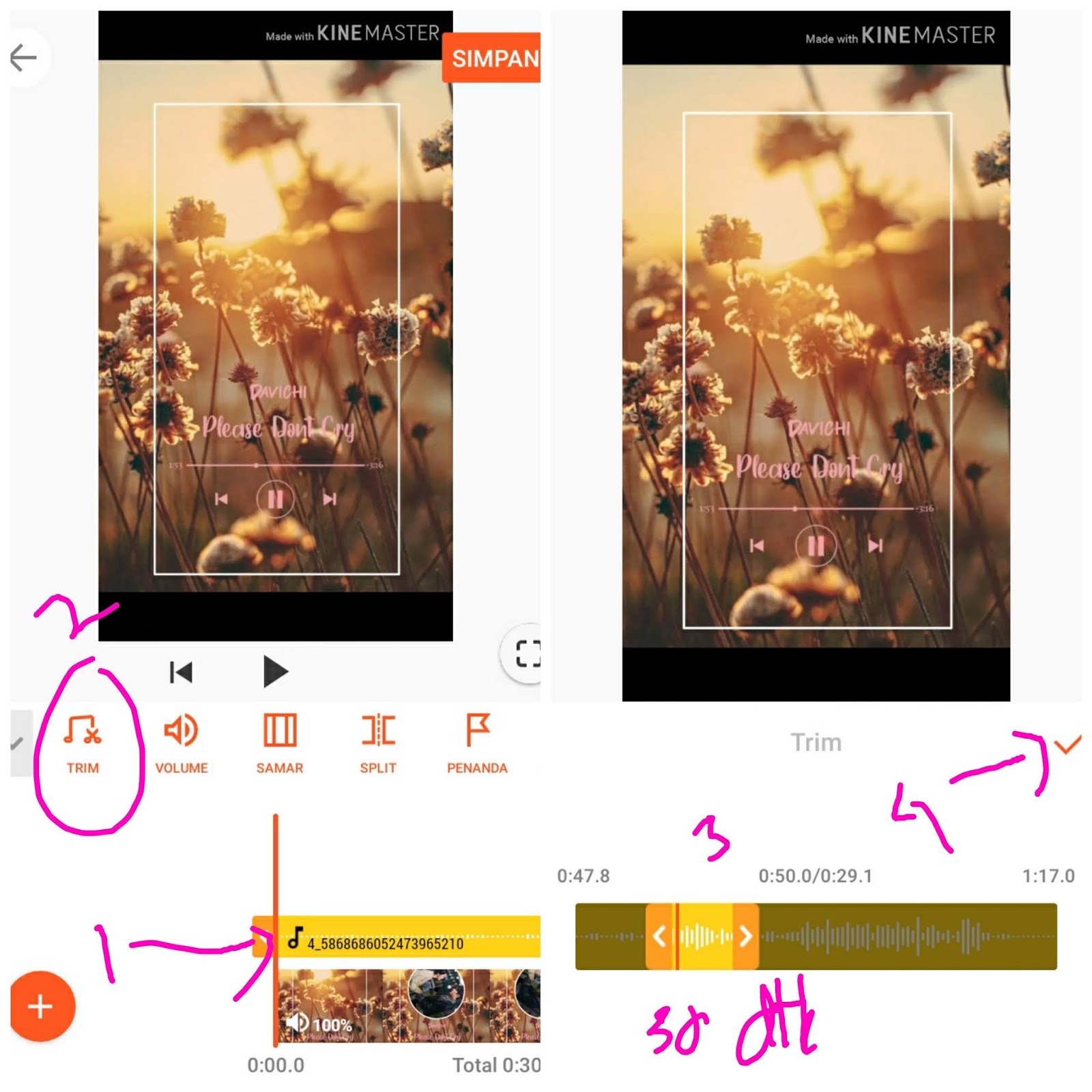 Cara Membuat Template Musik Berotasi Cara 4 (Picsart
