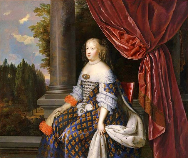 Королева Мария-Терезия Австрийская.  Репродукция с портрета.