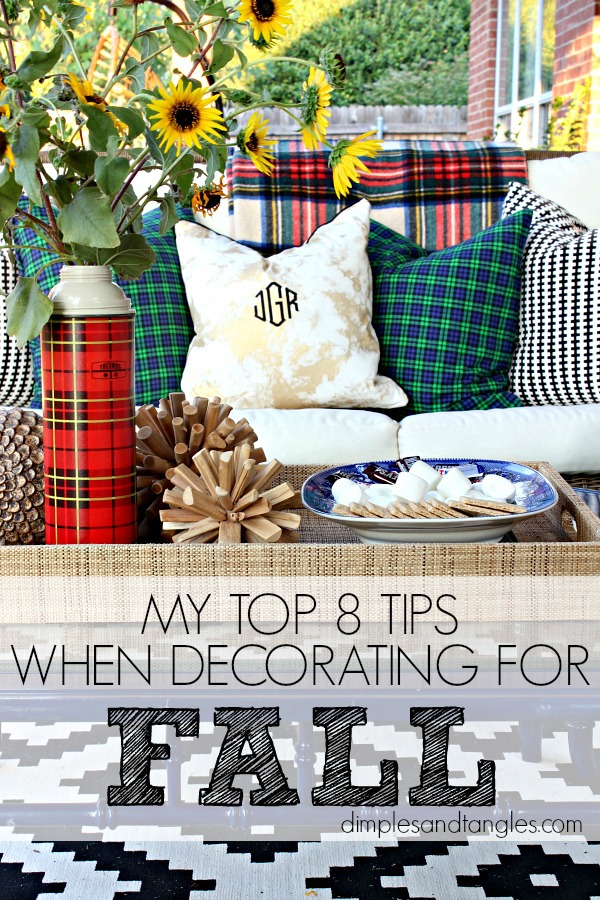 FALL DECOR TIPS HOME TOUR 2017 Dimples and Tangles