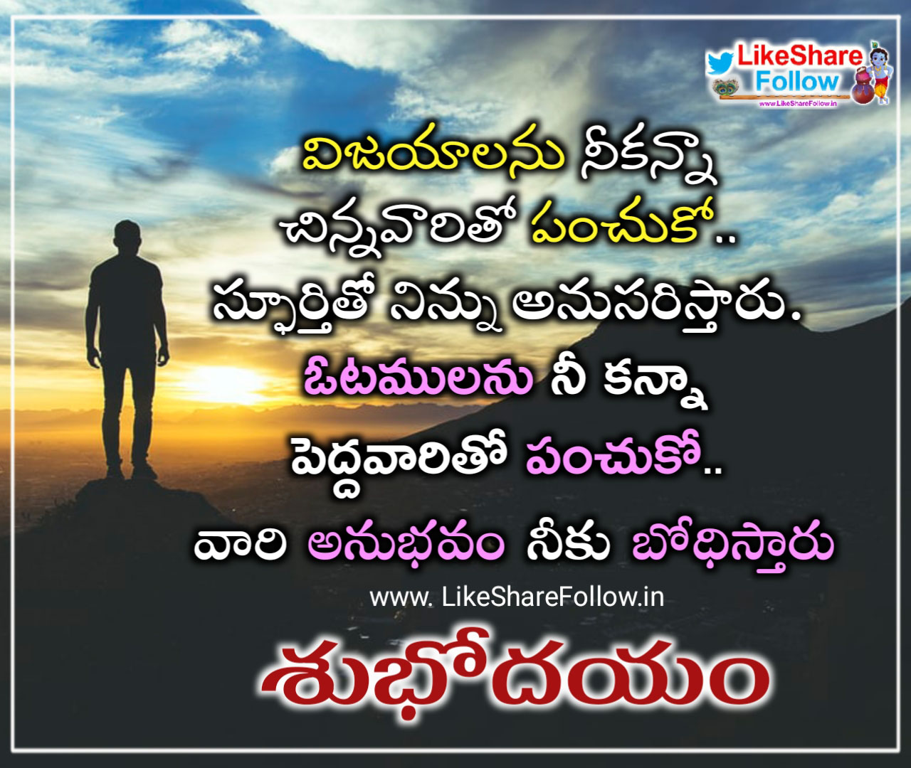 Inspirational good morning life quotes in Telugu best WhatsApp ...