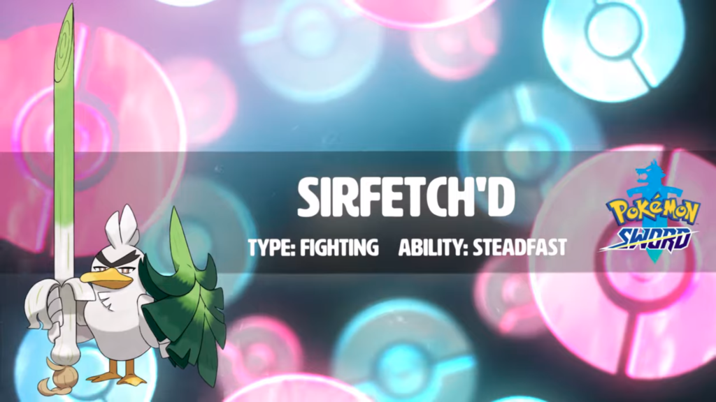 Pokemon Sword Shield - Conheça Sirfetch'd, evolução exclusiva de