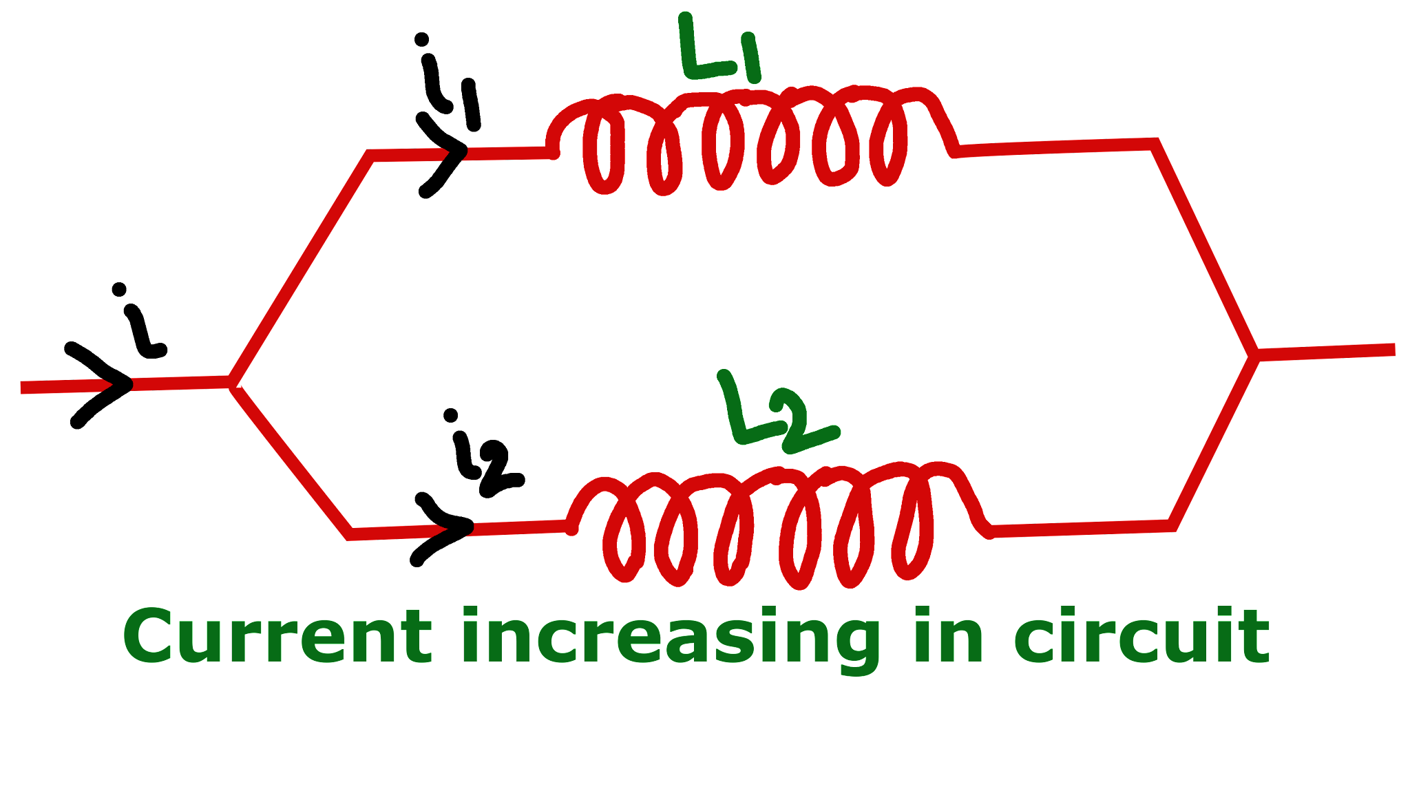 Induction Inductors Connected in Series and Parallel