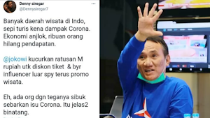 Ungkit Cuitan Denny Siregar Soal Covid-19, Andi Arief: Pembuat Twit Harus Dihukum Berapa?