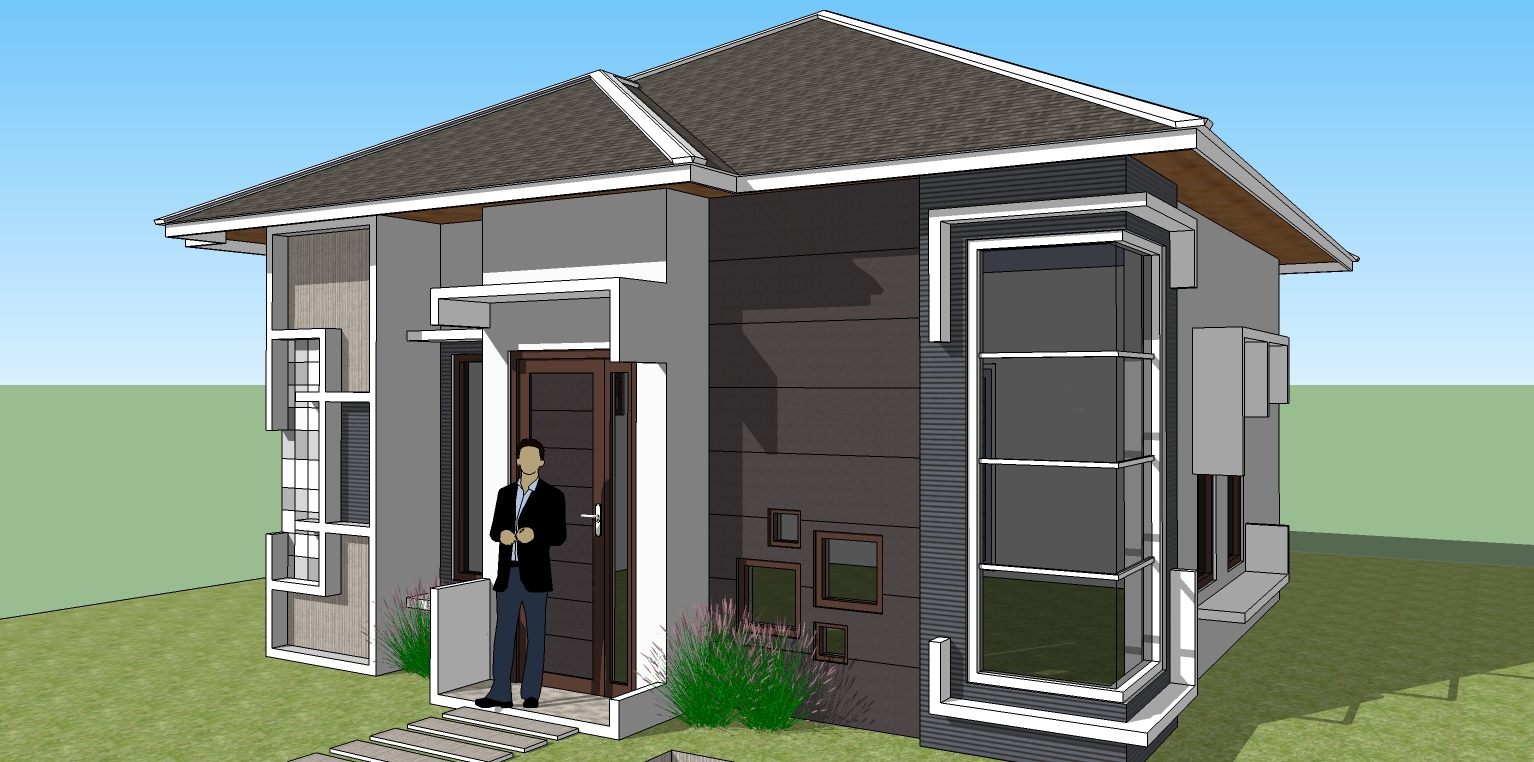 Ruko Minimalis 1 Lantai Tampak Depan