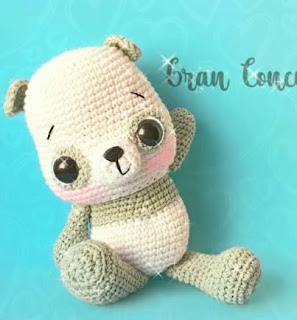 PATRON GRATIS OSO PANDA AMIGURUMI 45124