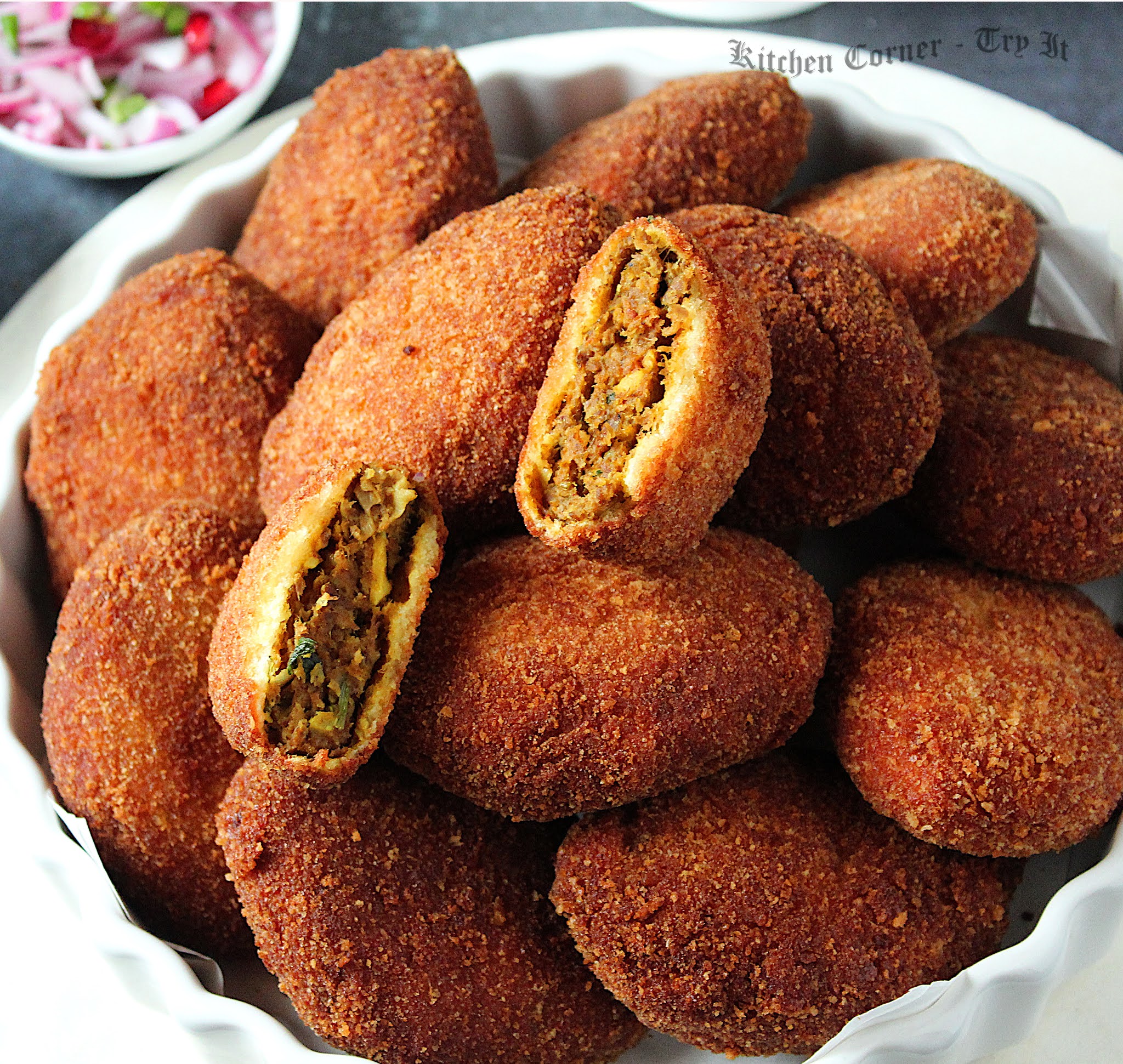 Kerala Beef Cutlet Beef and Koorka/ Chinese Potato Cutlets
