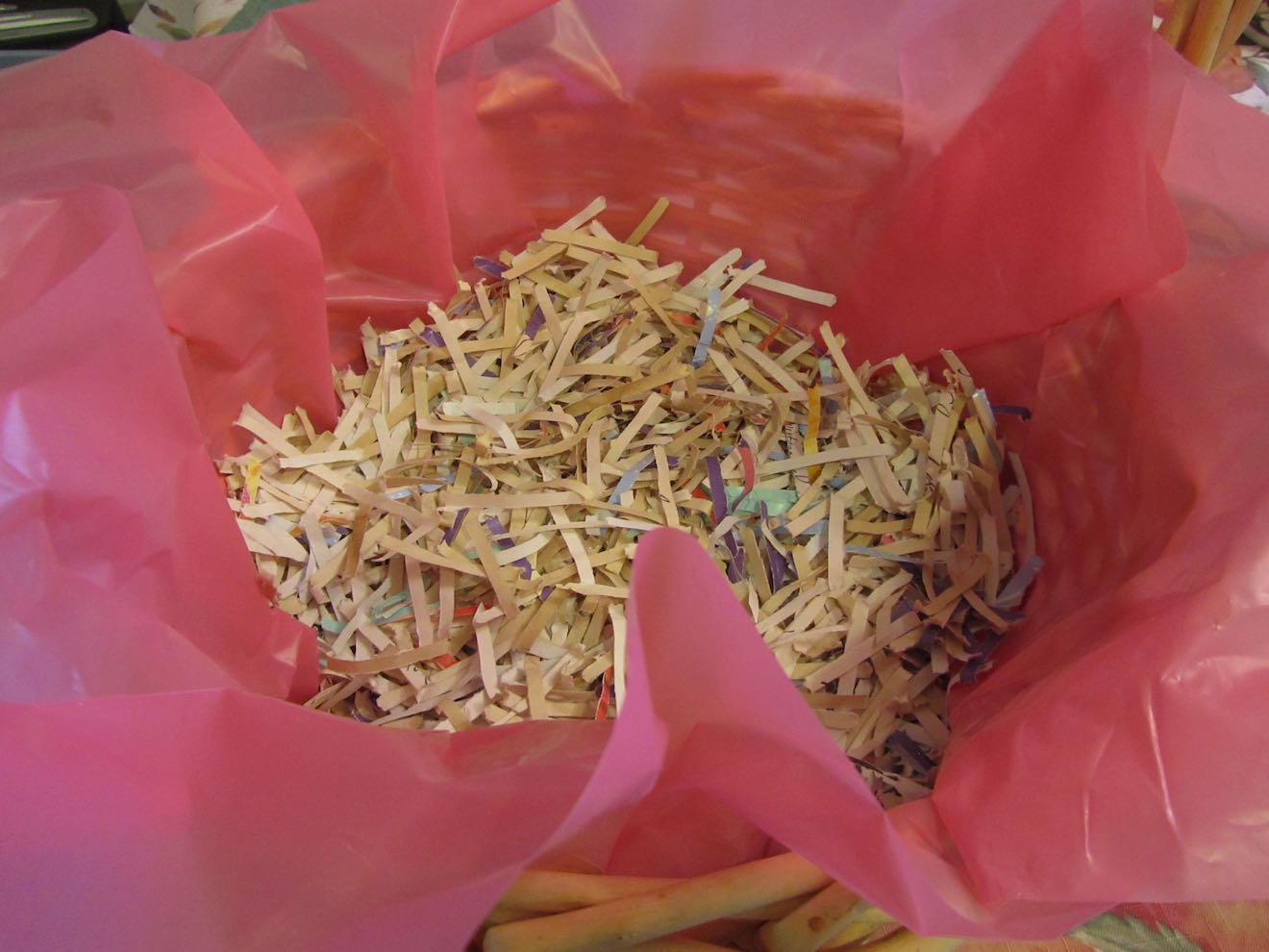 creative savv Making basket filler for gift baskets