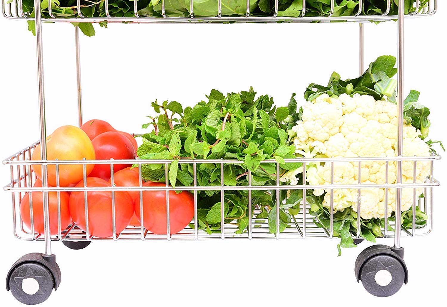 4 Layer Stainless Steel Fruit and Vegetable Storage Stand Basket