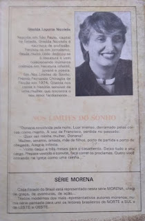 Nos limites do sonho | Giselda Laporta Nicolelis | Editora: Atual | Coleção: Morena |  1984 - 1987 / 1991 | Contracapa |