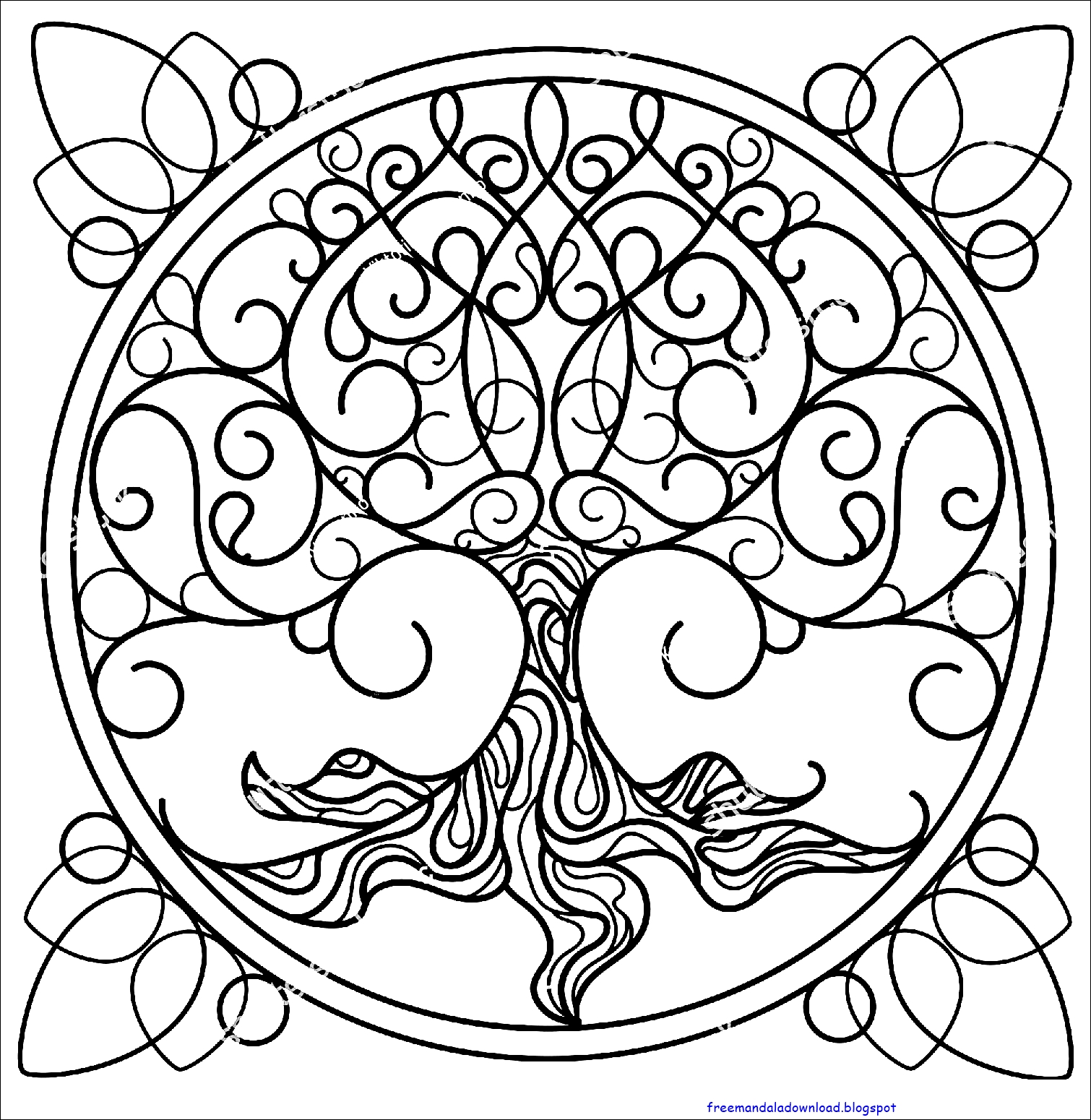 Download Tree Mandala - Free Mandala