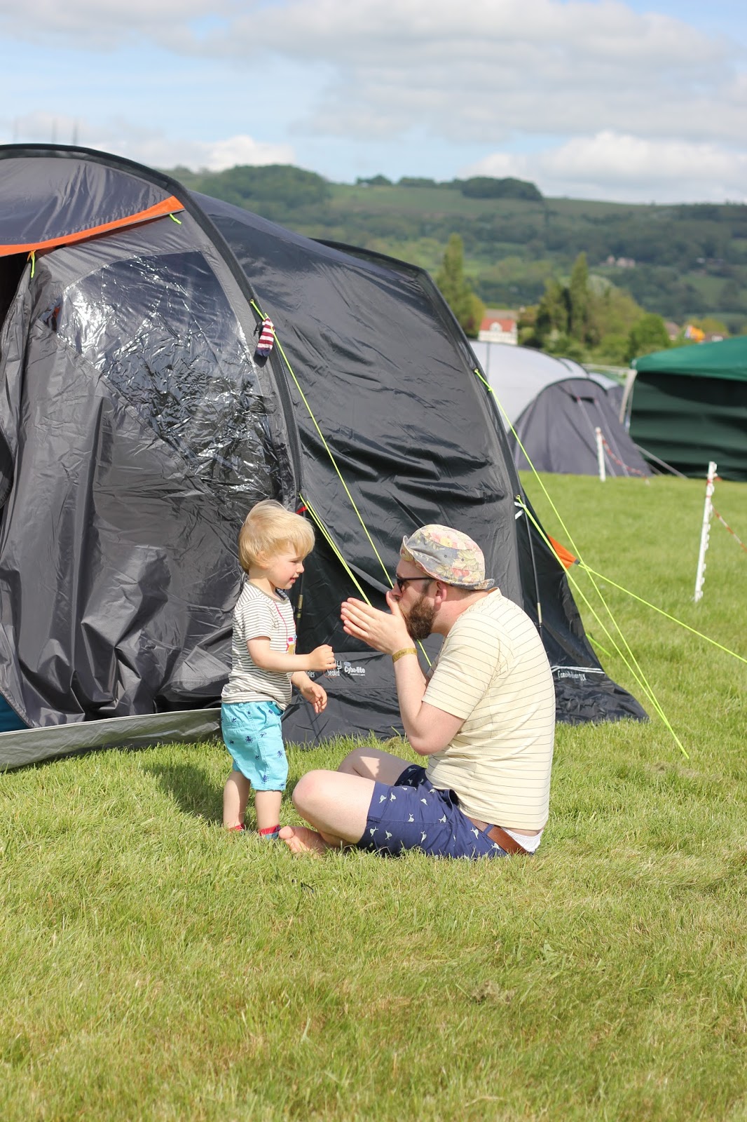 Side Street Style Keeping a toddler warm under canvas