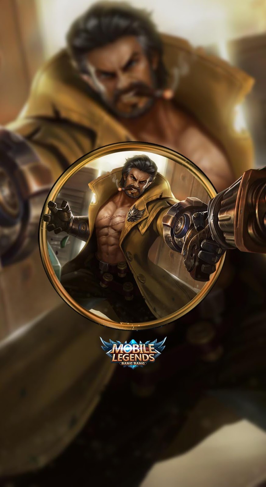 Wallpaper Roger Dire Wolf Hunter Skin Mobile Legends HD for Mobile